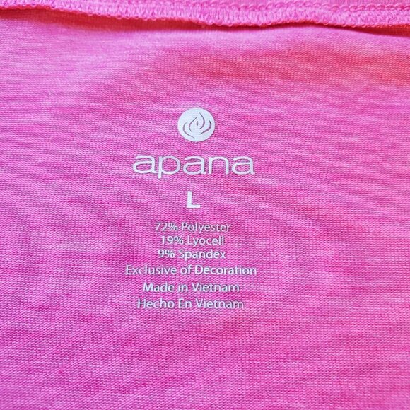 2 APANA SZ L 1 GRAY, 1 PINK Athletic Cross-over Style Stretch Long-sleeve Tops - Picture 13 of 16